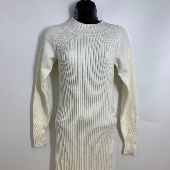 Lulus Women's Mock Neck Ribbed Long Sleeve Bodycon Sweater Dress Size S NWT - Picture 3 of 15
